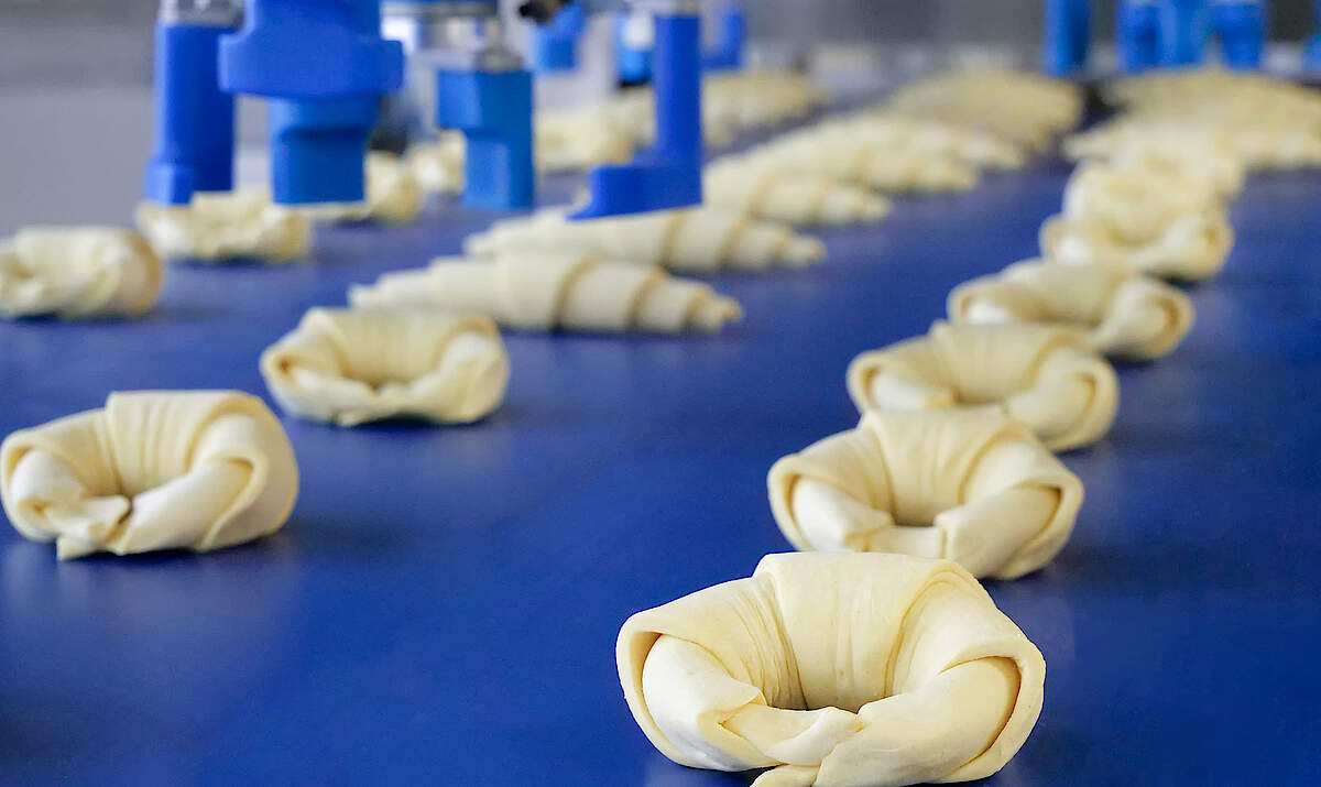 Croissant dough pieces at IMPRESSA croissant